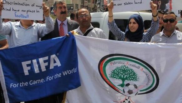فلسطين تعلنها حربا على اسرائيل بكرة القدم