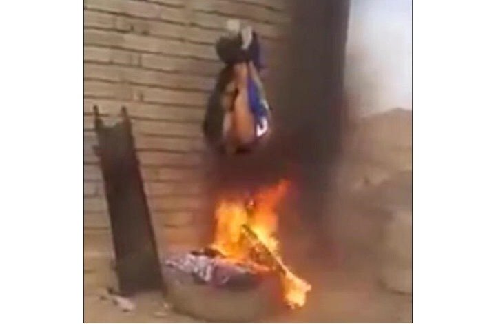 بالفيديو ميليشيا الحشد الشعبي تحرق شابا سعوديا بالعراق