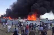 مقتل طفلة و5 آخرين بحريق في مخيم اللاجئين بالبقاع