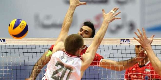 ايران تفوز على اميركا 3-0 بمباراة كرة طائرة