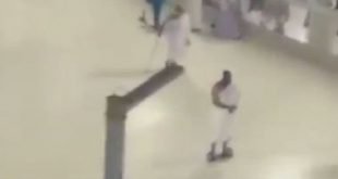 بالفيديو.. سعودي يطوف حول الكعبة بواسطة سكوتر