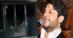 نجاة الفنان معين شريف من حريق في منزله
