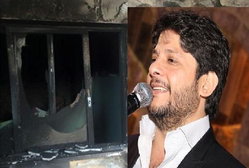 نجاة الفنان معين شريف من حريق في منزله