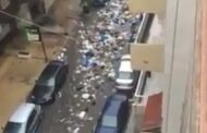 فيديو الزبالة تسبح بطرقات لبنان مع هطول الأمطار