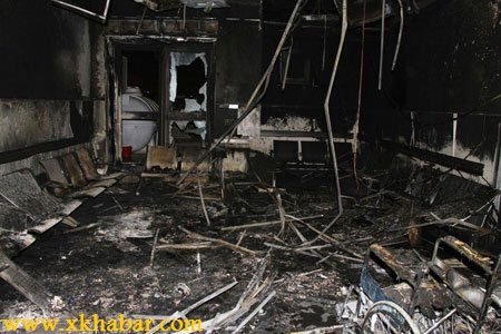 صور حريق مستشفى جازان العام