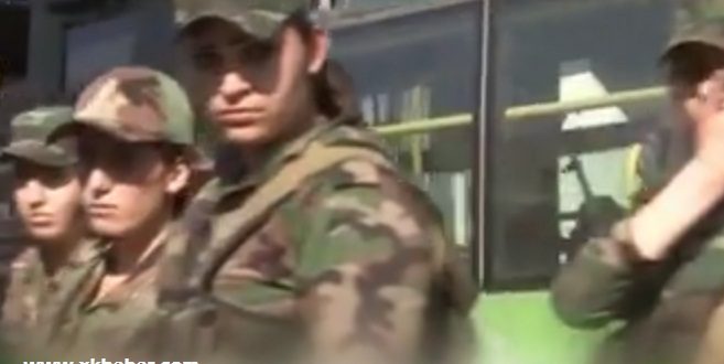فيديو تفجير حافلة بالعاصمة دمشق على متنها مجندات قناصات