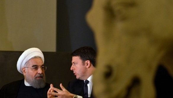 التماثيل العارية في ايطاليا تتغطى احتراما لرئيس ايران