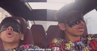 القبض على سعودي يقود السيارة مغمض العينين