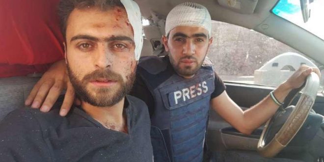 فيديو انتشال الاعلامي هادي العبد الله من تحت الانقاض