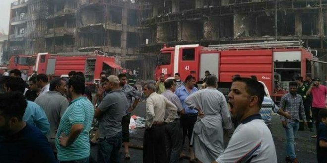 تفجير الكراده يحصد 300 قتيل وجريح وحداد عام بالعراق