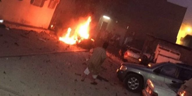 صور تفجير المدينه المنوره يحصد 4 شهداء بينهم 3 رجال امن