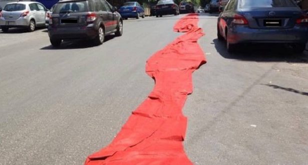 اطول سجادة حمراء بالعالم تُدخل بيروت موسوعة غينيس