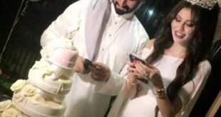 مريم الحسين تحتفل بزواجها بفستان ضيق