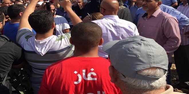 الاردن: اعتصام امام شركة الكهرباء رفضا لاتفاقية الغاز مع اسرائيل