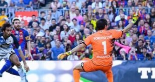 برشلونة يحتفل بعودة ميسي برباعية في مرمى لاكورونيا