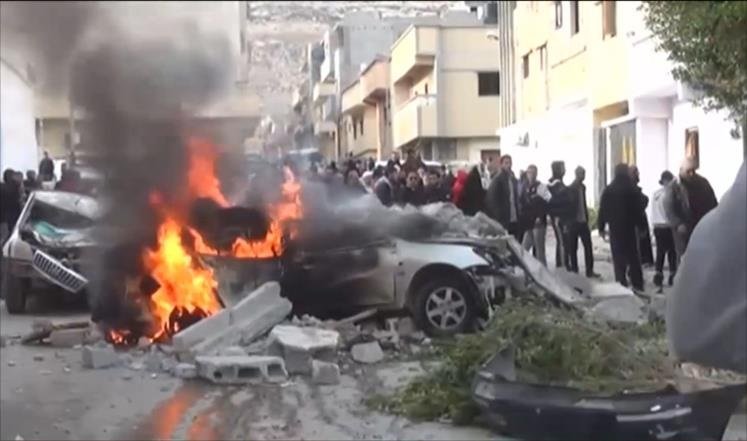 القصف المصري على ليبيا أصاب مواقع مدنية