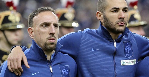 Frank Ribery and benzema