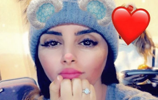 الصورة التي وضعتها دانيلا وتُظهر خاتم الزواج