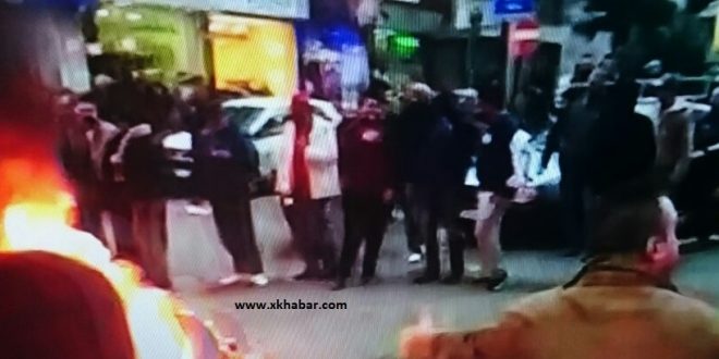 احراق اطارات في مار الياس ببيروت من قبل مناصري حركة امل احتجاجا على كلام جبران باسيل