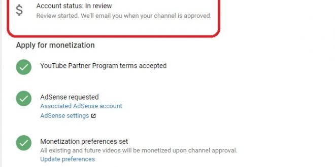 Youtube Monetization Procedure