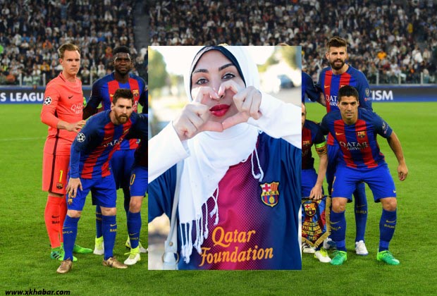 تهنئة مبتكرة من فريق برشلونة في اليوم العالمي للغة العربية