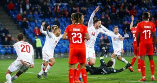 Denmark wins Switzerland 3 goals in 10 minutes