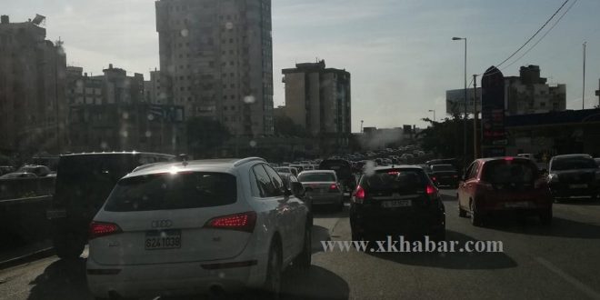 زحمة سير في نهر الموت