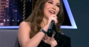 نانسي عجرم في لهون وبس أثناء غنائها لهيفاء وهبي