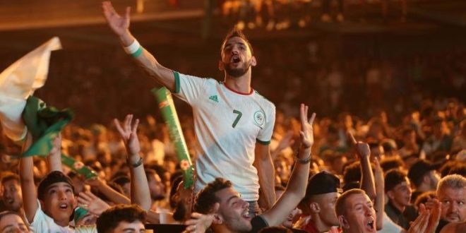 الشوارع العربية تهتز فرحا بتأهل الجزائر الى نهائي افريقيا