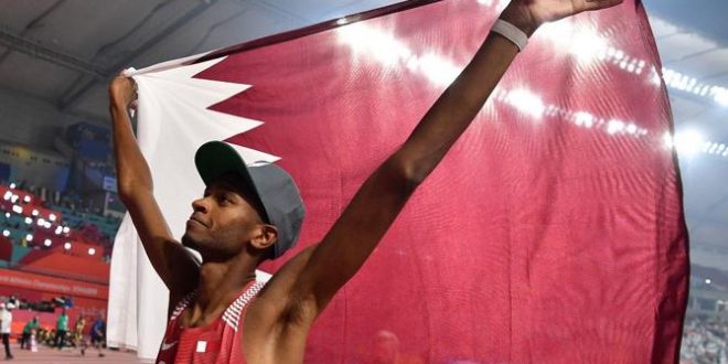 معتز برشم يفوز بأول ميدالية ذهبية لقطر في بطولة العالم لألعاب القوى