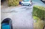 فيديو غريب: سيدة تدهس نفسها بسيارتها