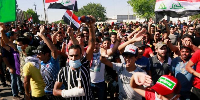 ارتفاع قتلى الاحتجاجات العراقية الى 67 بعد وفاة 6 جرحى