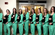 8 ممرضات حوامل في مكان واحد
