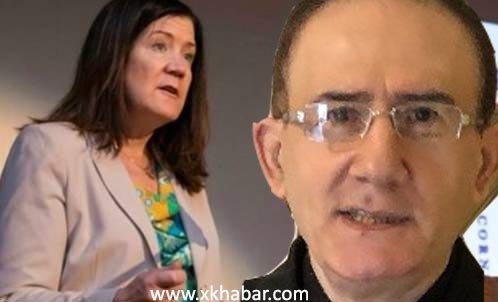 السفيرة الأمريكية دوروثي شيا والقاضي محمد المازح