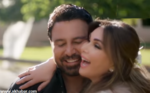 صورة من كليب رجعتيني لبدايتي بين عاصي الحلاني وزوجته كوليت