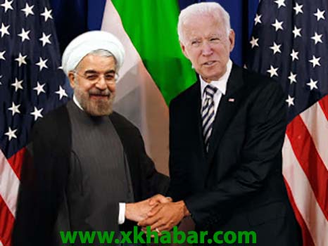 Biden and Rouhani image sculpted by xkhabar.com صورة افتراضية عن مصافحة بايدن وروحاني