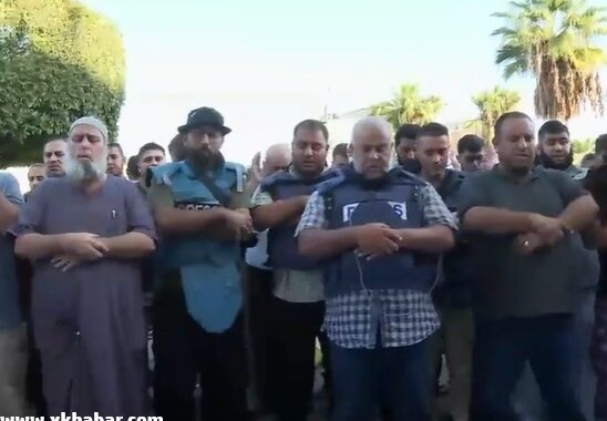 تشييع عائلة وائل الدحدوح في غزة بمشهد مهيب